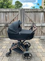 Cybex Priam Lux Carry Cot- Sepia Black incl.regenhoes, Ophalen, Zo goed als nieuw, Kinderwagen, Verstelbare duwstang