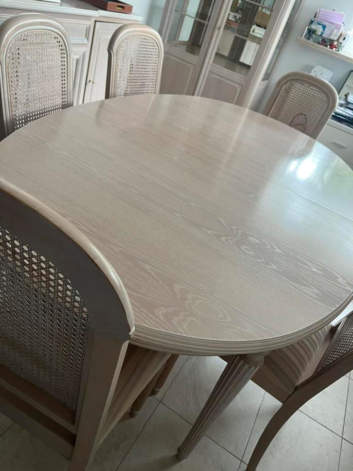 Table et chaises robustes, Maison & Meubles, Salles à manger complètes, Utilisé, Enlèvement