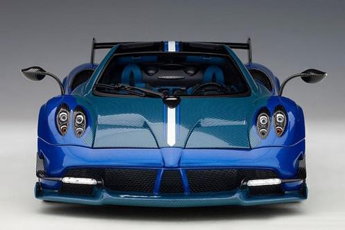 Pagani Huayra BC (Blu Francia/Carbon), Hobby en Vrije tijd, Modelauto's | 1:18, Nieuw, Auto, Autoart, Ophalen of Verzenden