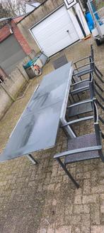 Tuintafel, Ophalen, Gebruikt, Rechthoekig, Aluminium