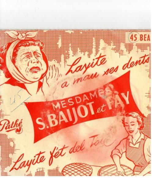 ZELDZAME S. Baijot en Fay voor dames‎ — Layite Fet De Tote, Cd's en Dvd's, Vinyl | Pop, Gebruikt, Voor 1960, Overige formaten