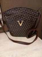 DONKERBRUINE HANDTAS “ VALENTINO “, Ophalen of Verzenden, Zo goed als nieuw, Overige kleuren, Handtas