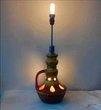 Grande lampe de sol Vintage Céramique double éclairage 60's