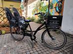 Vélo cargo Azor tweelingfiets avec sièges enfants et panier, Fietsen en Brommers, 2 zitjes, Ophalen, Overige merken, Mandje