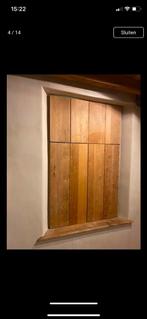 Af te halen in Mol mooi eikenhouten raam, Gebruikt, Raamkozijn, Inclusief glas, 75 tot 150 cm