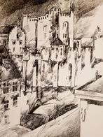 Handvilt schilderij in Gent, Ophalen of Verzenden