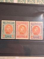 België OBP 132-134 postfris 1915, Postzegels en Munten, Rode kruis, Ophalen of Verzenden, Postfris, Postfris