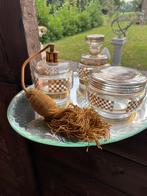 Art - deco toiletstel met bladgoud, Antiek en Kunst, Ophalen