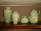 Unieke collectie SCHEURICH-vazen, Ophalen, Zo goed als nieuw, Groen, Aardewerk of Porselein