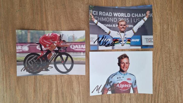Foto 10x15 met handtekening; MADS WURTZ SCHMIDT # Tour, Verzamelen, Sportartikelen en Voetbal, Nieuw, Verzenden