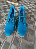 Dames schoenen blauw, hoge hak, maat 39, Ophalen, Blauw, Zo goed als nieuw, Schoenen met hoge hakken