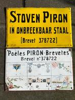 Emaille reclameborden Stoven Piron, Collections, Enlèvement ou Envoi, Utilisé
