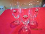 Verres (3) « Amstel Bier » avec bord doré 25 cl, Ophalen of Verzenden, Nieuw, Glas of Glazen, Amstel