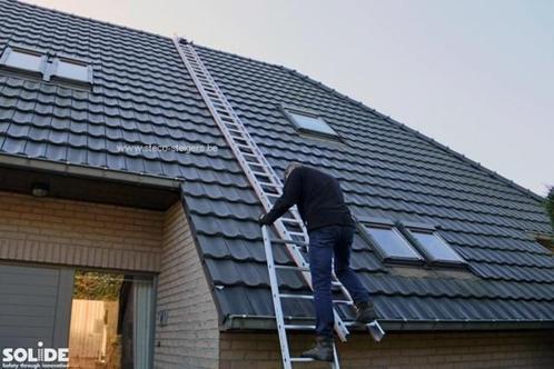 Solide aluminium dakladder ladder met nokhaak, Doe-het-zelf en Bouw, Dakpannen en Dakbedekking, Nieuw, Overige typen, Overige materialen