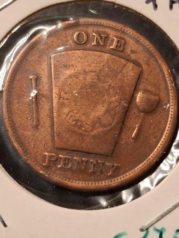 USA 1 Masonic Penny beschikbaar voor biedingen