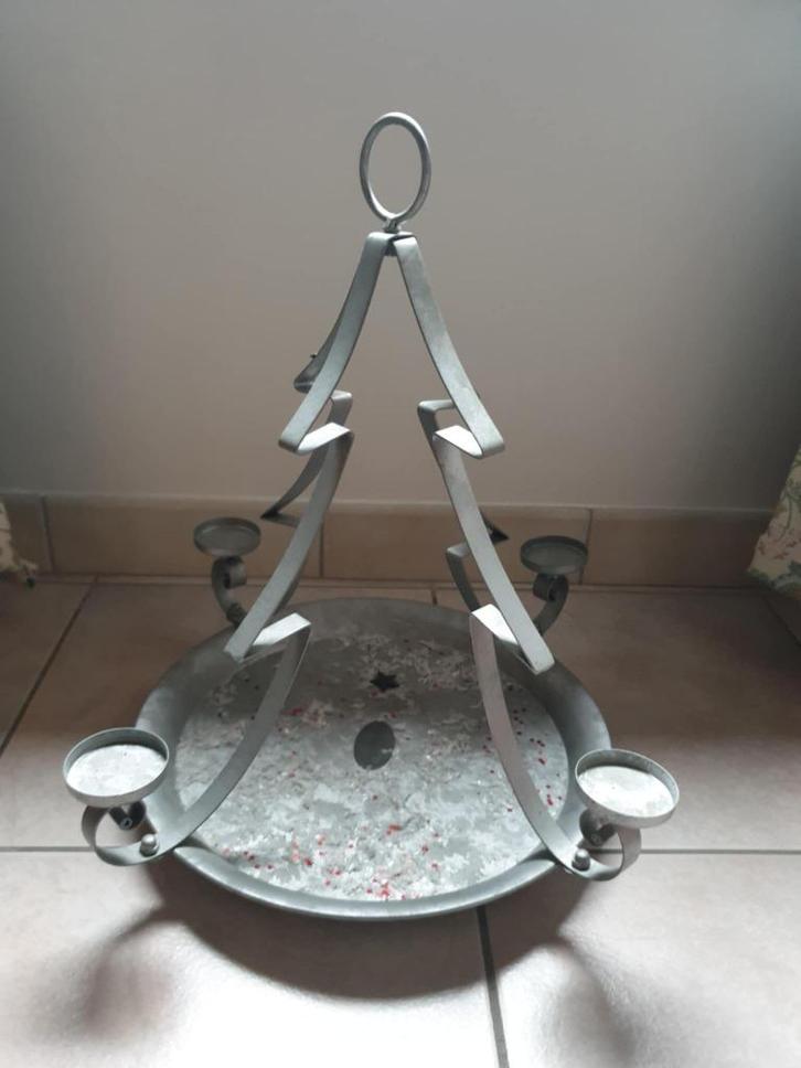 Waxinelichthouder Kandelaar Theelicht Kerstboom Riverdale, Huis en Inrichting, Woonaccessoires | Kandelaars en Kaarsen, Gebruikt