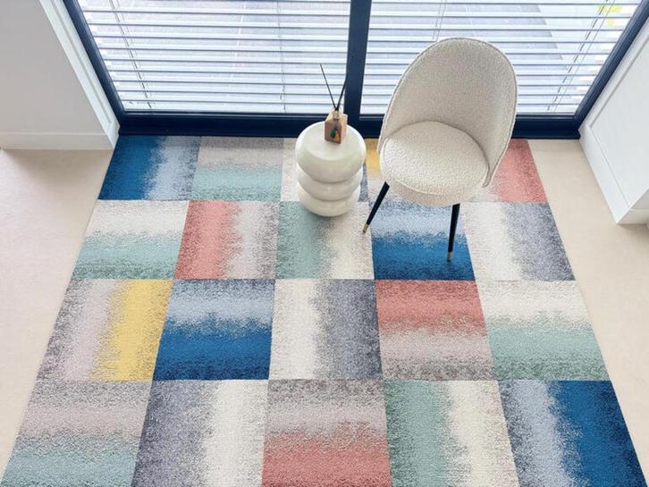 Goedkope mix van tapijttegels, OP=OP, Huis en Inrichting, Stoffering | Tapijten en Vloerkleden, Nieuw, 50 tot 100 cm, 50 tot 100 cm
