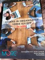 Gedrag in organisaties, 2e custom editie KLP/SPP, Ophalen, Zo goed als nieuw, Nederlands, Jeroen Decoster; Jeroen Camps