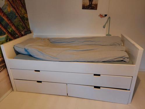 Bopita massief houten bed te koop, Kinderen en Baby's, Kinderkamer | Bedden, Gebruikt, 180 cm of meer, 85 tot 100 cm, Lattenbodem