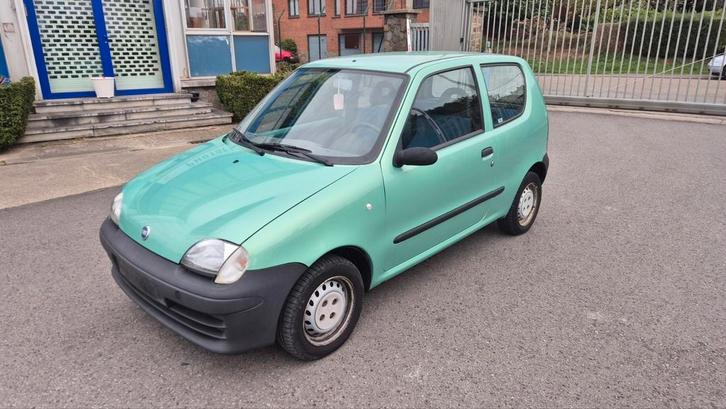 Fiat Seicento 1.1i km 97000 Reel Pret a immatriculé An 2002, Auto's, Fiat, Bedrijf, Te koop, Seicento, ABS, Airbags, Boordcomputer