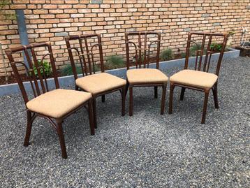 🎈🎈4 Chaises  en bambou vintage 