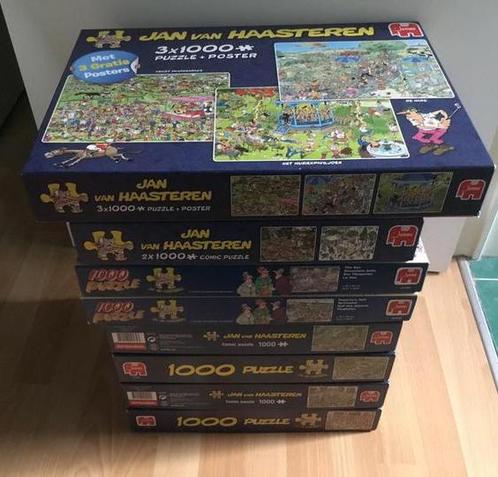 Pakket 9 puzzels Jan Van Haasteren 1000 stukjes, Hobby & Loisirs créatifs, Sport cérébral & Puzzles, Puzzle, 500 à 1500 pièces