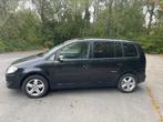 Vw touran 19tdi 105pk mod 2009 airco xenon ctok velg, Auto's, Monovolume, Zwart, 4 cilinders, Zwart