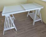 Bureau ikea sur tréteaux - top !, Ophalen, In hoogte verstelbaar, Zo goed als nieuw, Bureau