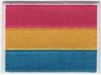 Pansexueel vlag stoffen opstrijk patch embleem, Collections, Vêtements & Patrons, Envoi, Neuf