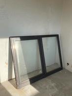 Aluminium raam dubbel glas, Doe-het-zelf en Bouw, Gevelraam of Ruit, 80 tot 120 cm, Ophalen of Verzenden, Zo goed als nieuw