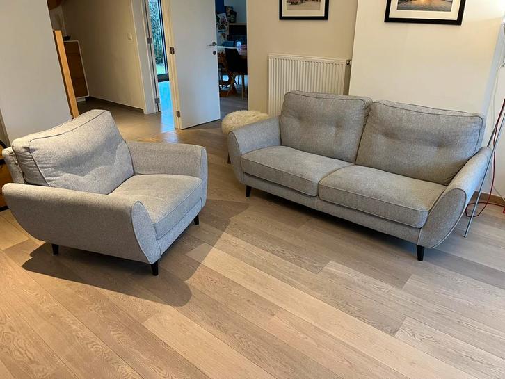 Canapé et fauteuil “Albignano” de chez Poltronesofa, Huis en Inrichting, Stoffering | Vloerbedekking, Zo goed als nieuw, Ophalen