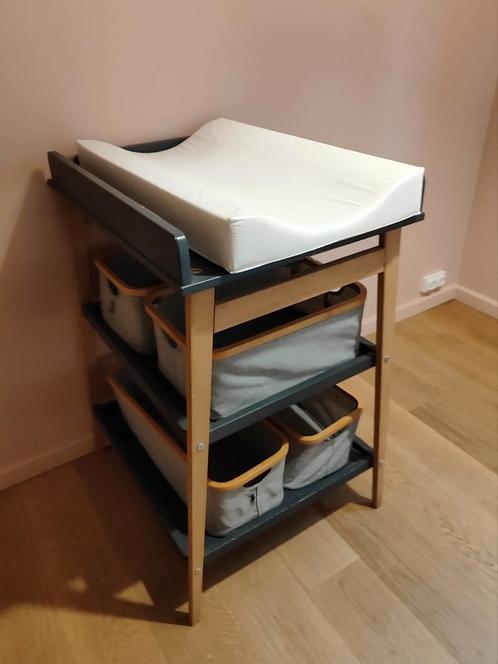 Quax Luiertafel Hip - Moonshadow/Naturel, Huis en Inrichting, Kasten | Schoenenkasten, Gebruikt, Ophalen