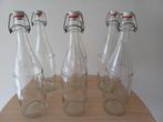 Set van 6 decoratieve glazen flessen Listel depuis 1883, Gebruikt, Decoratie interieur, Ophalen