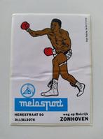 Vintage Rechthoekige Sticker - Melosport - Boksen - Zonhoven, Verzamelen, Sport, Ophalen of Verzenden, Zo goed als nieuw