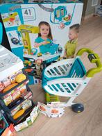 Winkeltje Smoby met winkelkar en elektronische kassa, Kinderen en Baby's, Speelgoed | Educatief en Creatief, Ophalen, Gebruikt