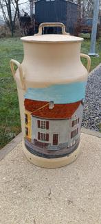 Bidon de lait décoré, Antiquités & Art, Enlèvement ou Envoi