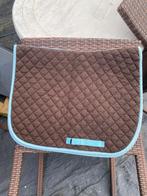 Leuk bruin met blauw zadeldekje voor pony, Enlèvement ou Envoi, Utilisé, Couverture