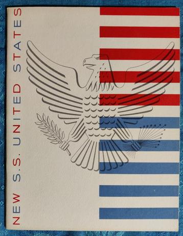 NEW S.S. UNITED STATES - Brochure post - Maiden Trip beschikbaar voor biedingen