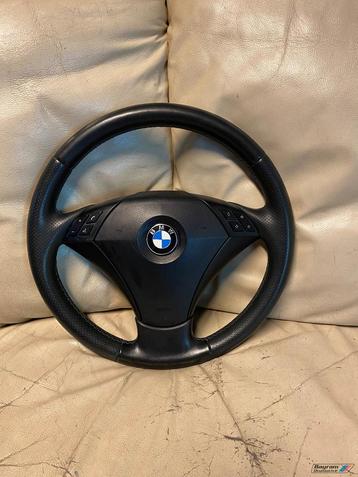 Bmw E60 stuur met airbag nieuw bekleed met m stiksels E61 m5 beschikbaar voor biedingen
