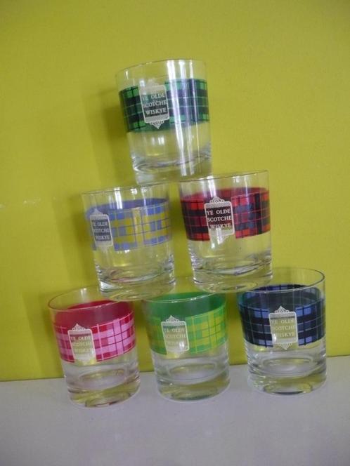 Knappe vintage wskey / wisky glazen, Verzamelen, Glas en Drinkglazen, Zo goed als nieuw, Overige typen, Ophalen of Verzenden