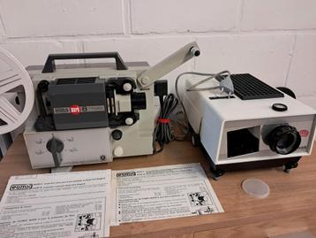 Eumig Super 8-projector met Dia Braun Paximat-projector beschikbaar voor biedingen