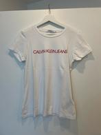 Tee-shirt Calvin Klein en jean blanc, Comme neuf, Manches courtes, Taille 38/40 (M), Calvin klein jeans