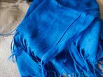 Vivid blue scarf pashmina, Ophalen of Verzenden, Zo goed als nieuw