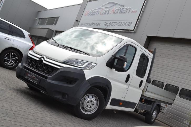 Citroën Jumper L4 open laadbak dubbel cabine 7 zitplaatsen, Auto's, Citroën, Bedrijf, Te koop, Jumper, Airconditioning, Climate control