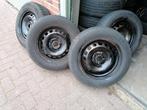 Vw Caddy, Golf 15 inch stalen velgen met winterbanden, Auto diversen, Wieldoppen, Ophalen