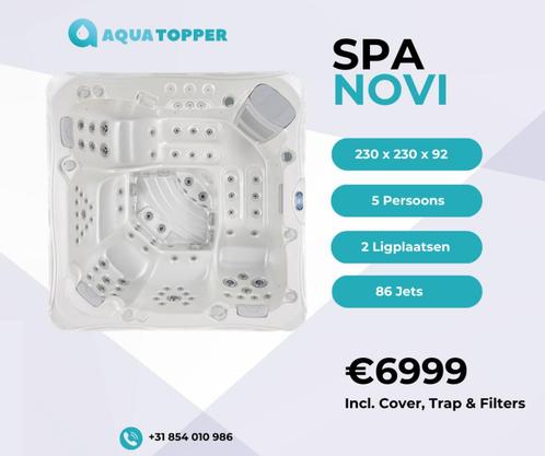 AquaLife Spa (jacuzzi) – Novi 230x230cm 5p (Balboa), Jardin & Terrasse, Accessoires de piscine, Neuf, Filtre, Enlèvement ou Envoi