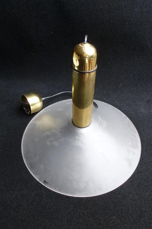 Design hanglamp van VeArt jaren '70, Huis en Inrichting, Lampen | Hanglampen, Zo goed als nieuw, Minder dan 50 cm, Glas, Metaal