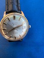 Roma Genève Automatic Vintage Herenhorloge, Montre-bracelet, Autres marques, Cuir, Comme neuf
