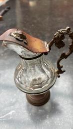 Cruche religieuse ancienne en verre taillé, Enlèvement ou Envoi