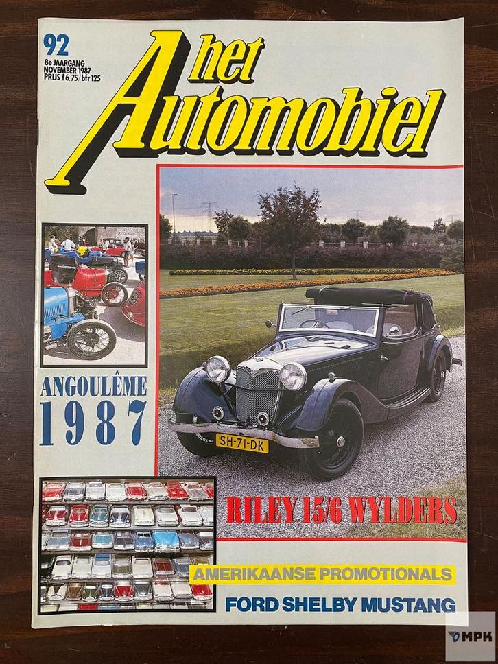 Magazine Het Automobiel 1987 #92 Nederlands, Boeken, Auto's | Folders en Tijdschriften, Gelezen, Ophalen of Verzenden